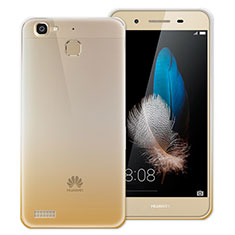 Huawei G8 Mini用極薄ソフトケース グラデーション 勾配色 クリア透明 ファーウェイ ゴールド