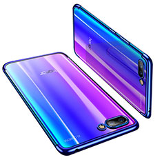 Huawei Honor 10用極薄ソフトケース シリコンケース 耐衝撃 全面保護 クリア透明 H03 ファーウェイ ネイビー