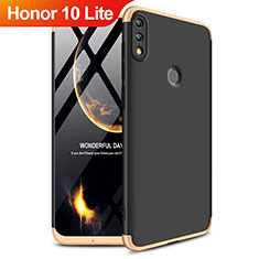 Huawei Honor 10 Lite用ハードケース プラスチック 質感もマット 前面と背面 360度 フルカバー ファーウェイ ゴールド・ブラック