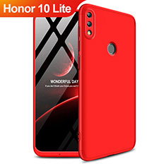 Huawei Honor 10 Lite用ハードケース プラスチック 質感もマット 前面と背面 360度 フルカバー ファーウェイ レッド