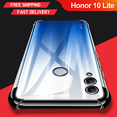 Huawei Honor 10 Lite用極薄ソフトケース シリコンケース 耐衝撃 全面保護 クリア透明 T04 ファーウェイ クリア