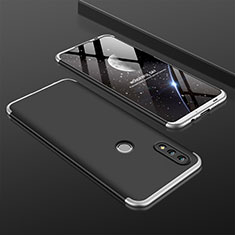 Huawei Honor 10 Lite用ハードケース プラスチック 質感もマット 前面と背面 360度 フルカバー Q01 ファーウェイ シルバー