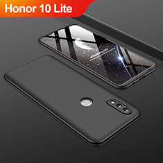 Huawei Honor 10 Lite用ハードケース プラスチック 質感もマット 前面と背面 360度 フルカバー Q01 ファーウェイ ブラック