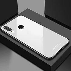 Huawei Honor 10 Lite用ハイブリットバンパーケース プラスチック 鏡面 カバー M02 ファーウェイ ホワイト