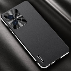 Huawei Honor 100 5G用ケース 高級感 手触り良いレザー柄 AT2 ファーウェイ ブラック