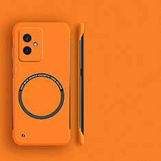 Huawei Honor 100 5G用ハードケース プラスチック 質感もマット フレームレス カバー Mag-Safe 磁気 Magnetic ファーウェイ オレンジ