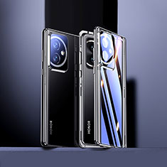 Huawei Honor 100 5G用ケース 高級感 手触り良い アルミメタル 製の金属製 360度 フルカバーバンパー 鏡面 カバー ファーウェイ ブラック