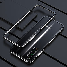 Huawei Honor 20用ケース 高級感 手触り良い アルミメタル 製の金属製 バンパー カバー T01 ファーウェイ ブラック