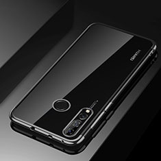 Huawei Honor 20 Lite用極薄ソフトケース シリコンケース 耐衝撃 全面保護 クリア透明 H03 ファーウェイ ブラック