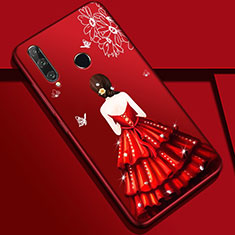 Huawei Honor 20 Lite用シリコンケース ソフトタッチラバー バタフライ ドレスガール ドレス少女 カバー Z01 ファーウェイ カラフル