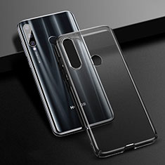 Huawei Honor 20 Lite用ハードケース クリスタル クリア透明 K01 ファーウェイ ブラック