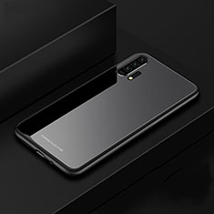 Huawei Honor 20 Pro用ハイブリットバンパーケース プラスチック 鏡面 カバー ファーウェイ ブラック