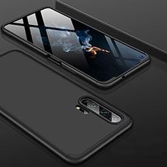 Huawei Honor 20 Pro用ハードケース プラスチック 質感もマット 前面と背面 360度 フルカバー P01 ファーウェイ ブラック