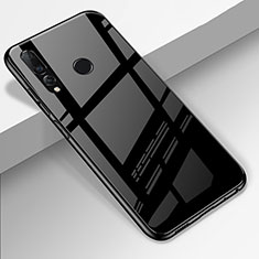 Huawei Honor 20E用ハイブリットバンパーケース プラスチック 鏡面 カバー ファーウェイ ブラック