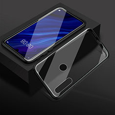 Huawei Honor 20E用ケース 高級感 手触り良い アルミメタル 製の金属製 360度 フルカバーバンパー 鏡面 カバー T05 ファーウェイ ブラック