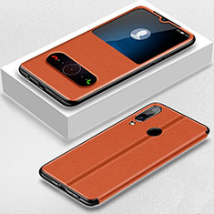 Huawei Honor 20i用手帳型 レザーケース スタンド カバー T07 ファーウェイ オレンジ
