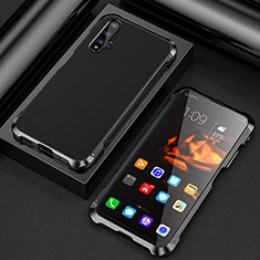 Huawei Honor 20S用ケース 高級感 手触り良い アルミメタル 製の金属製 カバー T03 ファーウェイ ブラック