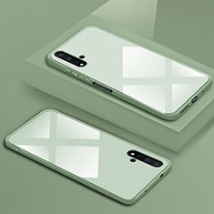 Huawei Honor 20S用ハイブリットバンパーケース プラスチック 鏡面 カバー T05 ファーウェイ グリーン