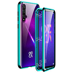 Huawei Honor 20S用ケース 高級感 手触り良い アルミメタル 製の金属製 360度 フルカバーバンパー 鏡面 カバー T11 ファーウェイ グリーン