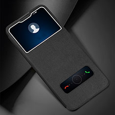 Huawei Honor 30 Lite 5G用手帳型 レザーケース スタンド カバー L01 ファーウェイ ブラック