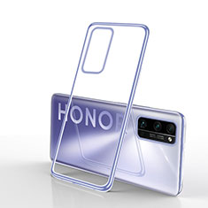 Huawei Honor 30 Pro用極薄ソフトケース シリコンケース 耐衝撃 全面保護 クリア透明 H03 ファーウェイ シルバー