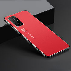 Huawei Honor 30S用ケース 高級感 手触り良い アルミメタル 製の金属製 カバー ファーウェイ レッド