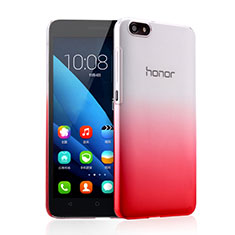 Huawei Honor 4X用ハードケース グラデーション 勾配色 クリア透明 ファーウェイ ピンク
