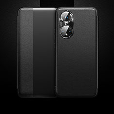 Huawei Honor 50 5G用手帳型 レザーケース スタンド カバー QK1 ファーウェイ ブラック