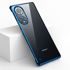 Huawei Honor 50 Pro 5G用ハードカバー クリスタル クリア透明 フレームレス ファーウェイ ネイビー