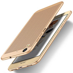 Huawei Honor 5A用ハードケース プラスチック メッシュ デザイン ファーウェイ ゴールド