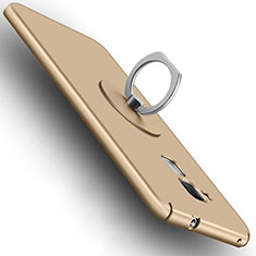 Huawei Honor 5C用ハードケース プラスチック 質感もマット アンド指輪 ファーウェイ ゴールド
