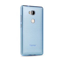 Huawei Honor 5X用極薄ソフトケース シリコンケース 耐衝撃 全面保護 クリア透明 ファーウェイ ネイビー
