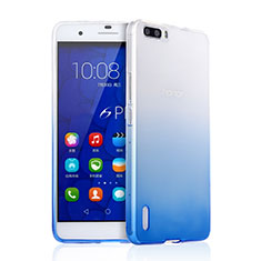 Huawei Honor 6 Plus用極薄ソフトケース グラデーション 勾配色 クリア透明 ファーウェイ ネイビー