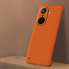 Huawei Honor 60 5G用ハードケース プラスチック 質感もマット フレームレス カバー Z01 ファーウェイ オレンジ