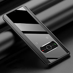 Huawei Honor 60 5G用手帳型 レザーケース スタンド カバー ファーウェイ ブラック