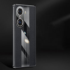 Huawei Honor 60 5G用ケース 高級感 手触り良いレザー柄 JB1 ファーウェイ ブラック