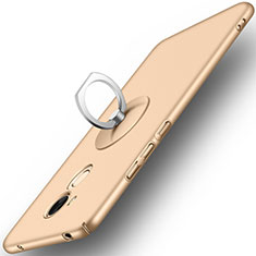 Huawei Honor 6A用ハードケース プラスチック 質感もマット アンド指輪 ファーウェイ ゴールド