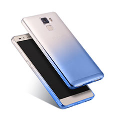 Huawei Honor 7 Dual SIM用極薄ソフトケース グラデーション 勾配色 クリア透明 ファーウェイ ネイビー