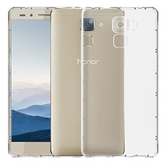 Huawei Honor 7 Dual SIM用極薄ソフトケース シリコンケース 耐衝撃 全面保護 クリア透明 T02 ファーウェイ クリア