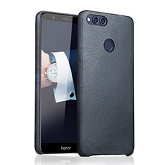 Huawei Honor 7X用ケース 高級感 手触り良いレザー柄 ファーウェイ ネイビー