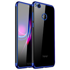 Huawei Honor 8 Lite用極薄ソフトケース シリコンケース 耐衝撃 全面保護 クリア透明 H01 ファーウェイ ネイビー