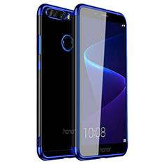 Huawei Honor 8 Pro用極薄ソフトケース シリコンケース 耐衝撃 全面保護 クリア透明 H01 ファーウェイ ネイビー