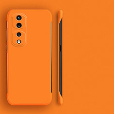 Huawei Honor 80 Pro 5G用ハードケース プラスチック 質感もマット フレームレス カバー ファーウェイ オレンジ