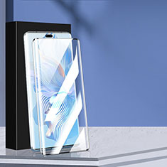 Huawei Honor 80 Pro 5G用強化ガラス フル液晶保護フィルム ファーウェイ ブラック