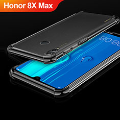 Huawei Honor 8X Max用極薄ソフトケース シリコンケース 耐衝撃 全面保護 クリア透明 A04 ファーウェイ ブラック