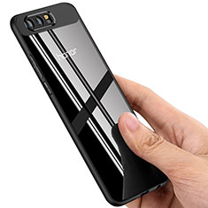 Huawei Honor 9用ハイブリットバンパーケース クリア透明 プラスチック ファーウェイ ブラック