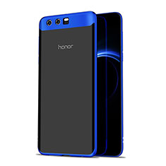 Huawei Honor 9 Premium用極薄ソフトケース シリコンケース 耐衝撃 全面保護 クリア透明 T07 ファーウェイ ネイビー