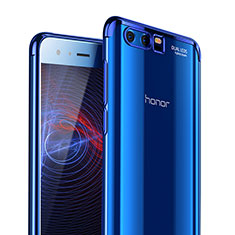 Huawei Honor 9 Premium用極薄ソフトケース シリコンケース 耐衝撃 全面保護 クリア透明 T09 ファーウェイ ネイビー