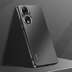 Huawei Honor 90 5G用ハードケース プラスチック 質感もマット カバー AT1 ファーウェイ ブラック