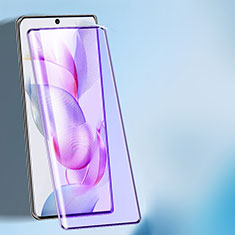 Huawei Honor 90 5G用強化ガラス フル液晶保護フィルム アンチグレア ブルーライト ファーウェイ ブラック